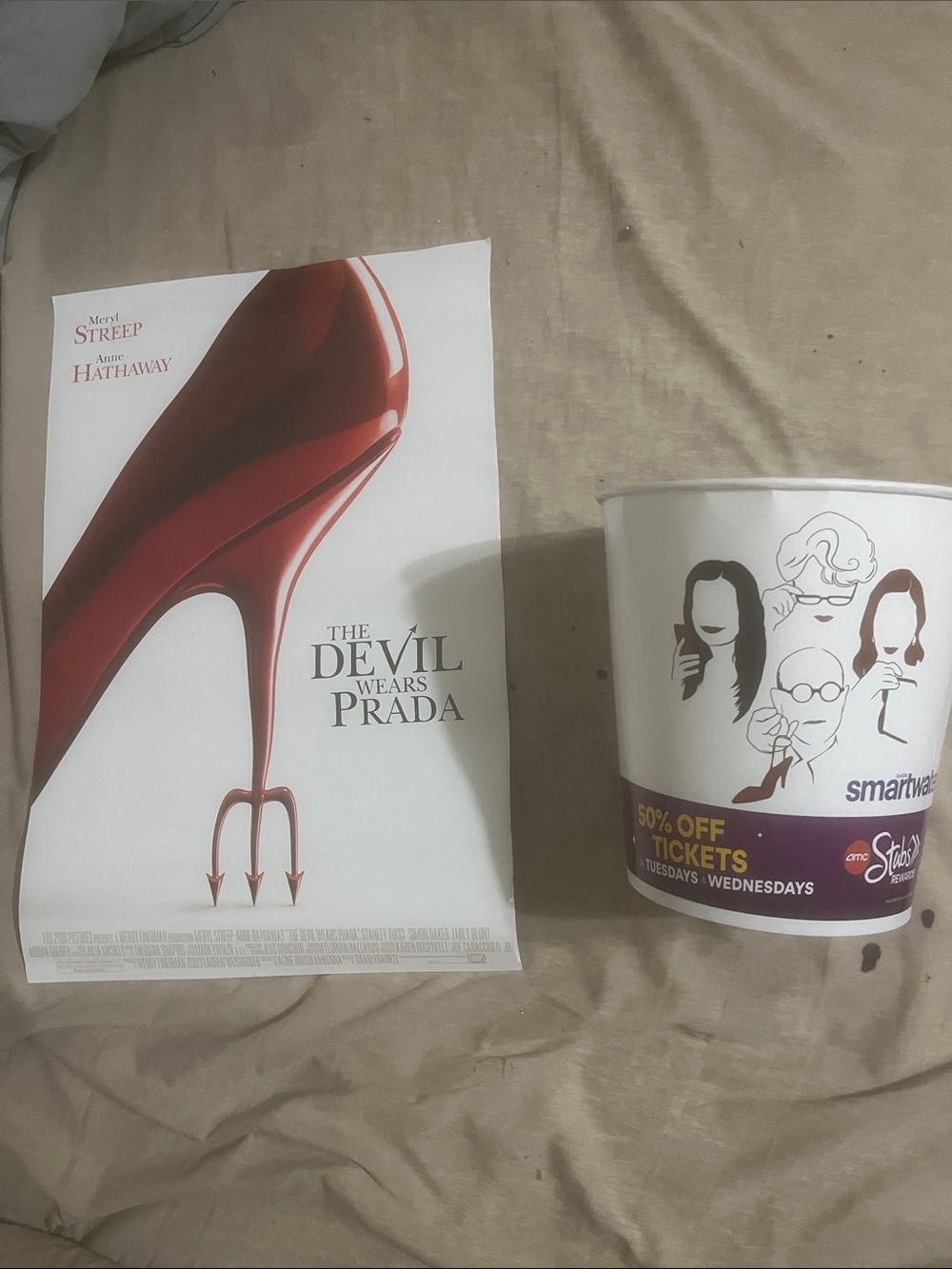Devil Wears Prada Movie Poster 2006 1st First & Bonus 2nd container Anne Meryl - Picture 7 of 14